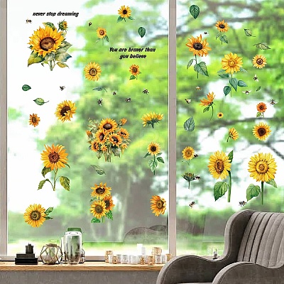 8 Sheets 8 Styles PVC Waterproof Wall Stickers DIY-WH0345-117-1