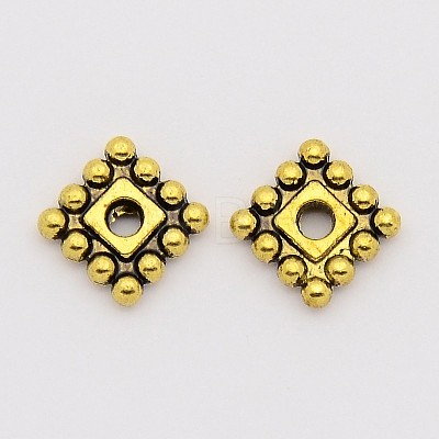 Tibetan Style Spacer Beads TIBEB-00697-AG-NR-1