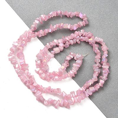 Spray Painted Glass Beads Strands GLAA-P062-C02-1