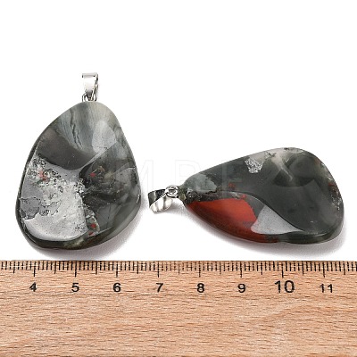 Natural African Bloodstone Pendants GG-K002-05D-1