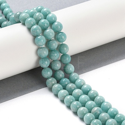 Natural Amazonite Beads Strands G-F602-02-8mm-1