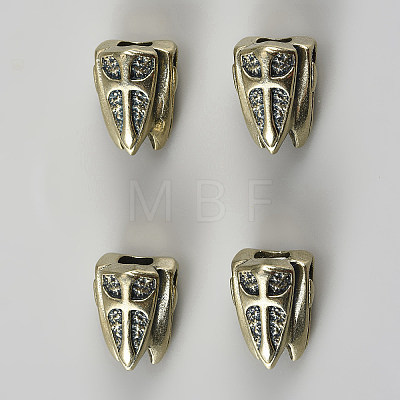 Brass European Beads KK-WH0079-228AS-1