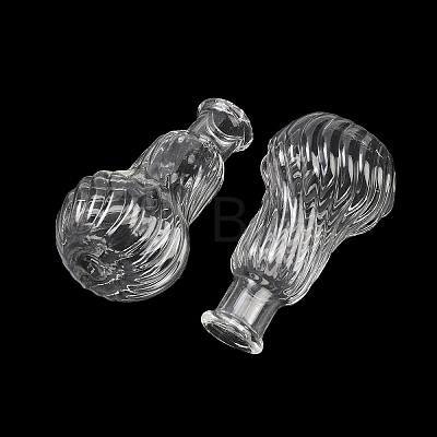 Transparent Glass Beads Containers GLAA-G123-06-1