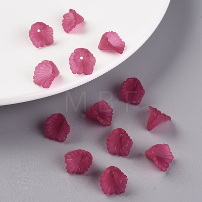 Frosted Acrylic Bead Caps MACR-S371-10A-706-1