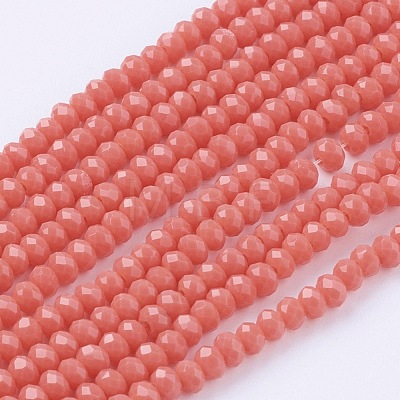 Imitation Jade Glass Beads Strands GLAA-G045-A16-1