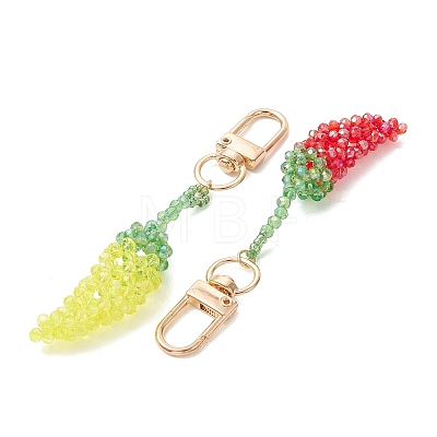 3Pcs 3 Colors Glass Pendant Decorations KEYC-MZ00057-1