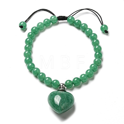 Natural Mixed Stone Charm Bracelet BJEW-G687-02B-1
