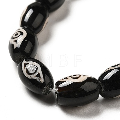 Tibetan Style dZi Beads Strands G-F726-A04-1