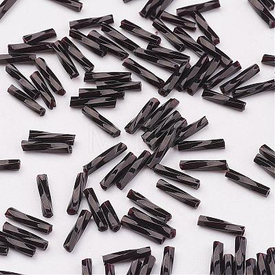 Glass Twisted Bugle Beads SEED-E002-6mm-849-1