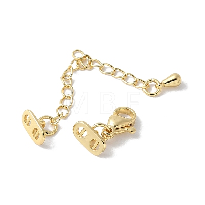 Brass Chain Extender KK-F893-16G-1