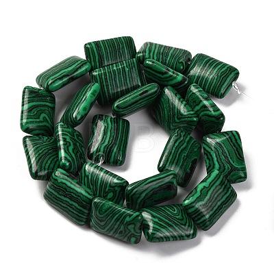 Synthetic Malachite Beads Strands G-T047-B13-01-1