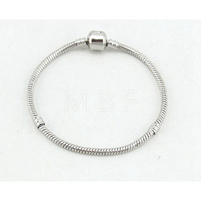 Stylish and Sturdy Snake Chain Bracelet with Long-lasting Plating for DIY Jewelry Making ST6287301-1