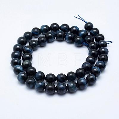 Natural Tiger Eye Beads Strands G-K203-85-6mm-1