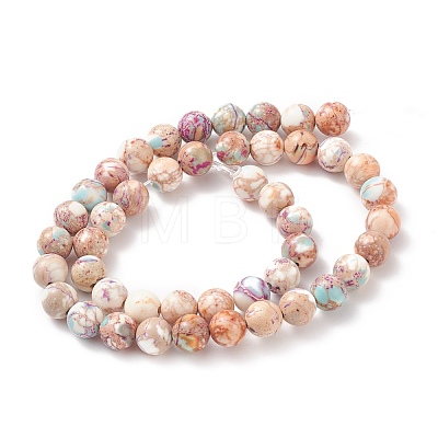 Natural Imperial Jasper Beads Strands G-E358-8m-01-1
