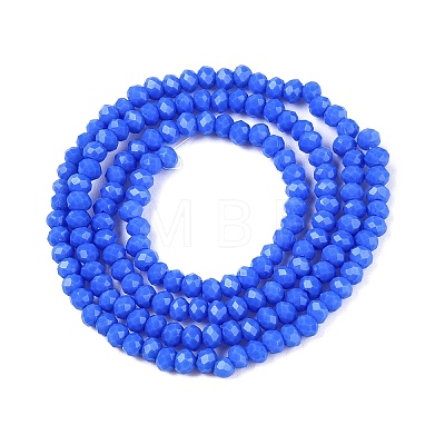 Opaque Solid Color Imitation Jade Glass Beads Strands EGLA-A044-P2mm-D32-1