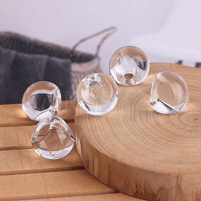 Transparent Acrylic Beads OACR-H034-53-1