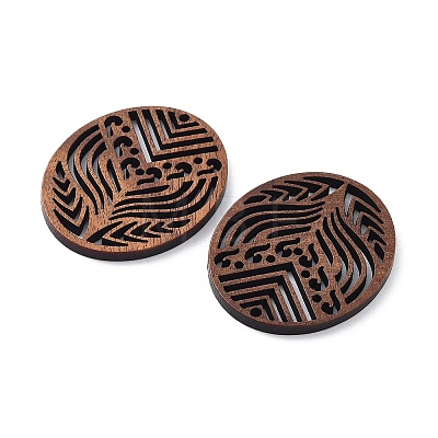 Walnut Wood Laser Cut Pendants WOOD-Q051-04E-1