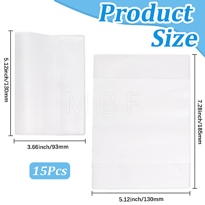 15Pcs PVC Passport Cover ABAG-GF0001-51B-1