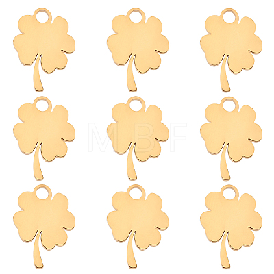 10Pcs 201 Stainless Steel Pendants STAS-BBC0005-55-1