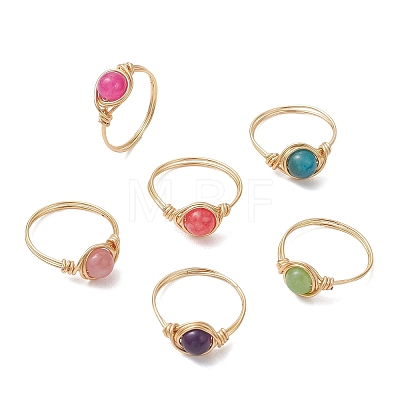 Natural Quartz Finger Rings RJEW-JR00968-1