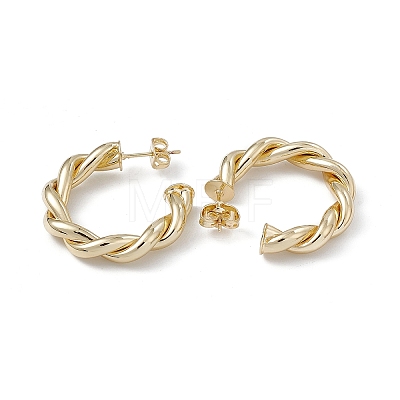 Long-Lasting Plated Brass Stud Earrings for Women EJEW-A088-02G-1
