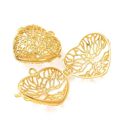Brass Cage Pendants KK-CBA8ACD-02G-C-1