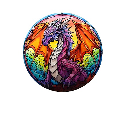 Dragon Acrylic Window Hanging Ornaments PW-WGC8495-01-1