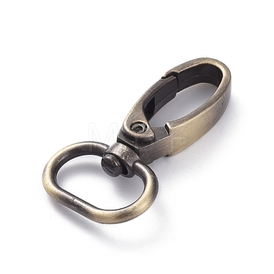 Alloy Swivel Lobster Claw Clasps PALLOY-WH0067-78AB-1