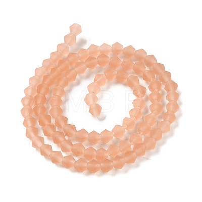 Imitate Austrian Crystal Frosted Glass Beads Strands GLAA-F029-TM2mm-B15-1