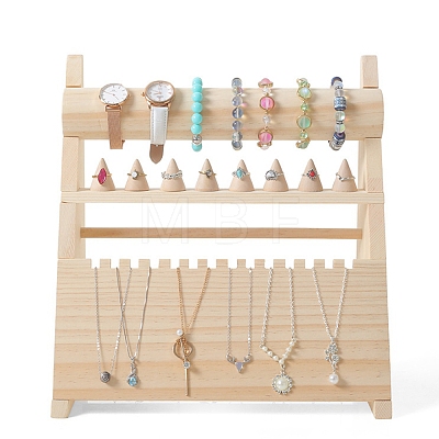 Wooden Jewelry Display Stands ODIS-P011-01-1