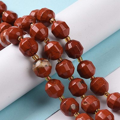 Natural Red Jasper Beads Strands G-G990-F07-1
