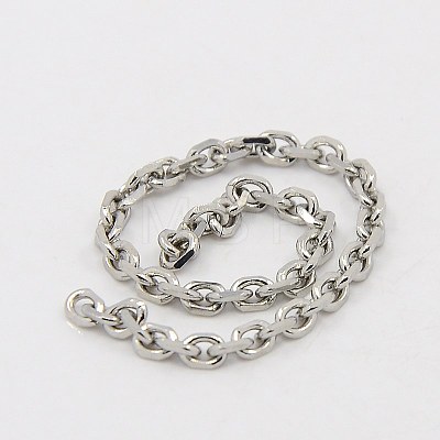 304 Stainless Steel Cable Chains CHS-K002-04-1mm-1
