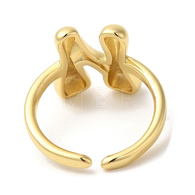 Brass Open Cuff Rings RJEW-U008-06N-G-1