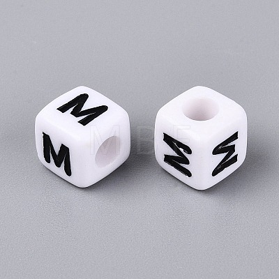 Opaque Acrylic Beads SACR-N020-04A-M-1
