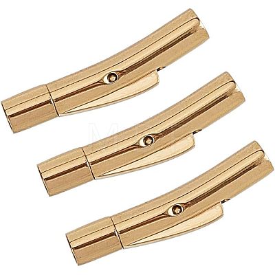 Unicraftale 304 Stainless Steel Bayonet Clasps STAS-UN0001-87G-1