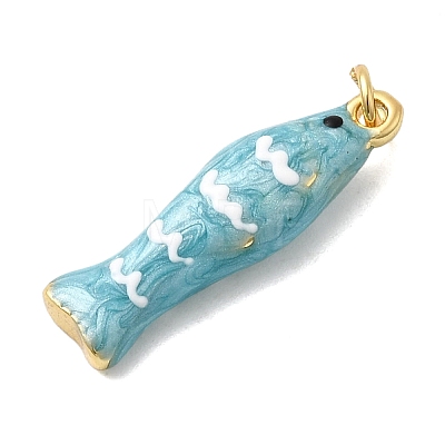 Brass Enamel Pendants LS-KK-H092-08G-04-1
