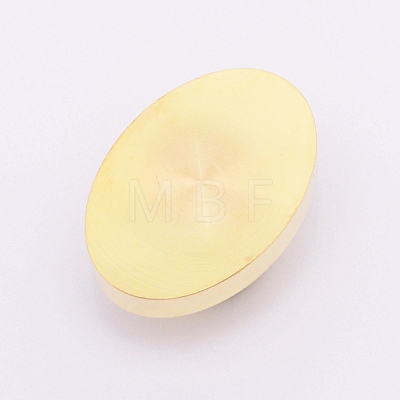 Blank Wax Seal Brass Stamp Head KK-WH0034-25LG-1