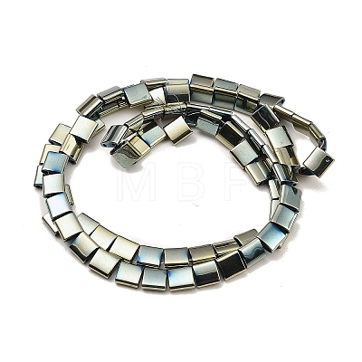 Electroplated Non-magnetic Synthetic Hematite Beads Strands G-G089-B02-18-1