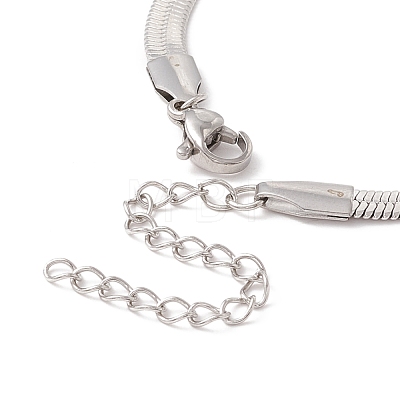 304 Stainless Steel Herringbone Chains Bracelet for Men Women BJEW-D450-01P-02-1