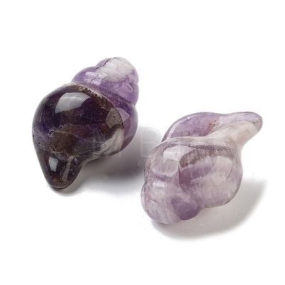 Natural Amethyst Carved Figurines DJEW-L023-H09-1