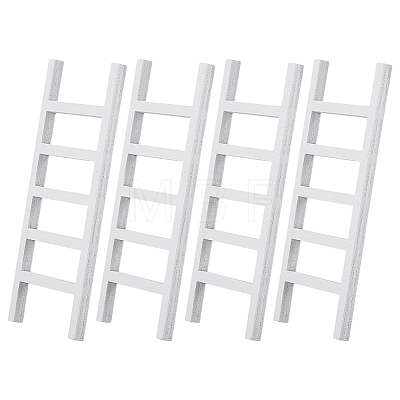 Wooden Ladder Miniature Ornaments AJEW-WH0270-937-1