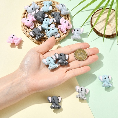 6Pcs Silicone Beads SIL-YW0002-10A-1