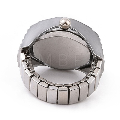 201 Stainless Steel Stretch Watchband Finger Ring Watches WACH-G018-03P-02-1