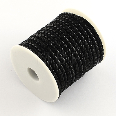 Braided PU Leather Cord LC-Q008-01-1