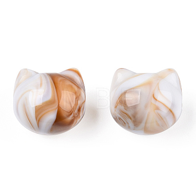 Opaque Acrylic Beads SACR-N018-02C-1