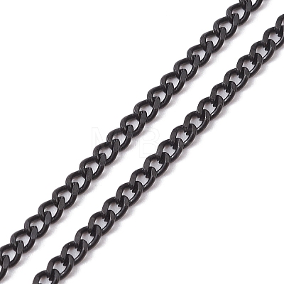 Adjustable 304 Stainless Steel Curb Chains Necklaces Making AJEW-JB01215-03-1