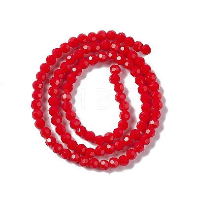 Faceted(32 Facets) Glass Beads Strands EGLA-J042-35A-05-1