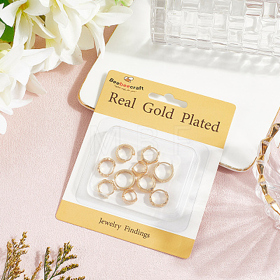 5 Pairs 5 Style Rack Plating Ring Brass Hoop Earrings for Women EJEW-BBC0001-97-1