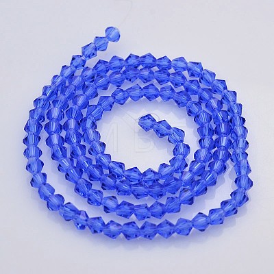 Faceted Bicone Glass Beads Strands EGLA-P017-3mm-10-1