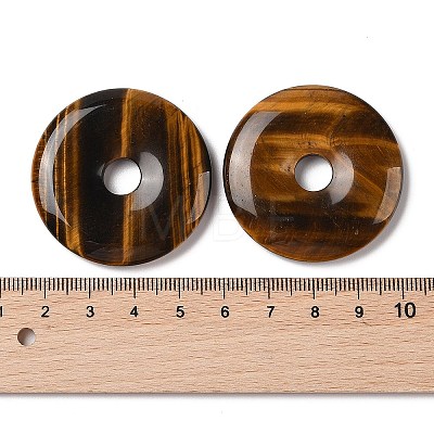 Natural Tiger Eye Pendants G-F524-H08-1